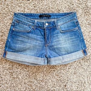 Joe’s Jeans Roll Cuff Denim Shorts